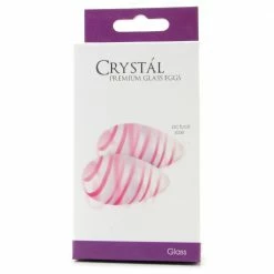 NS Novelties Crystal Premium Glass Eggs In Clear