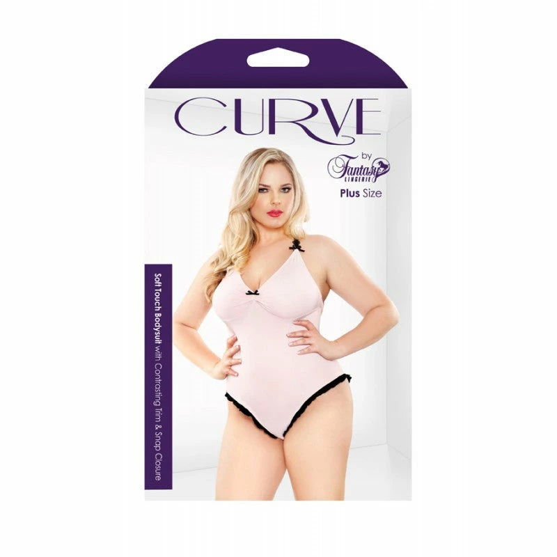 Fantasy Lingerie Curve Plus Size Soft Touch Microfiber Bodysuit