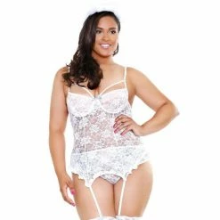 Fantasy Lingerie Curve Heaven Cant Wait Angel Bustier