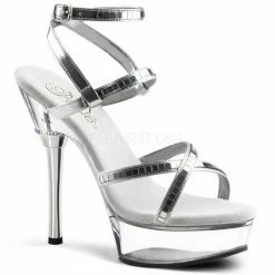 Pleaser USA Stiletto Heel Multiple Mirror Tile Strap Sandal Sexy Shoes & Boots