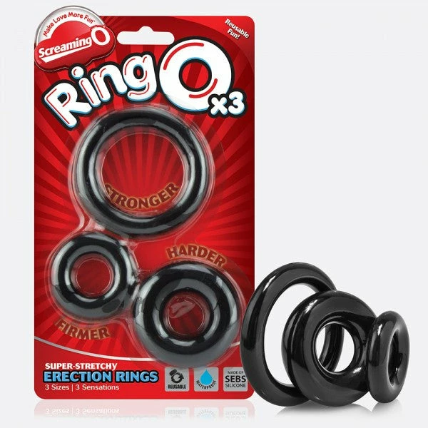 Screaming O RingO X3 Variety Pack Rings, Beads, Plugs, & Kegel (Ben Wa Balls)