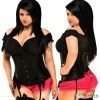 Sugar By Daisy Corsets Steel Boned Glitter Underbust Corset