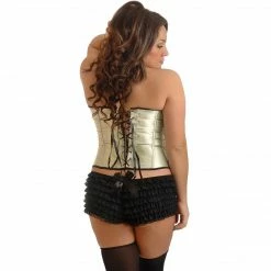 Daisy Corsets Lingerie Glitter Corset With Lace-up Back