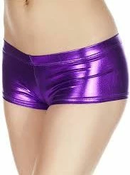 Music Legs Mix & Match Metallic Mini Booty Shorts