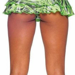 Bodyzone Apparel Zebra Print Double Ruffle Mini Skirt Mix & Match