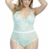 Oh La La Cheri Queen Aqua Magic Teddy With Garters