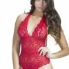 Oh La La Cheri Lace Halter Neck Teddy Lingerie