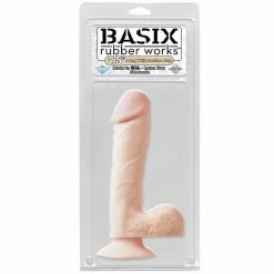 Pipedream Products Basix 7.5 Inch Suction Cup Dong, Natural