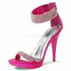 Pleaser USA Rhinestone Embellished Heel With Back Zipper