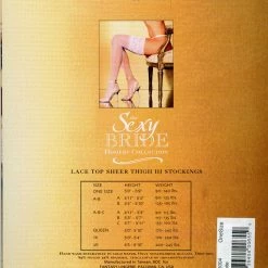 Fantasy Lingerie Black Friday/Cyber Monday Instagram Deals Sheer Nylon Wide Lace Top Thigh High