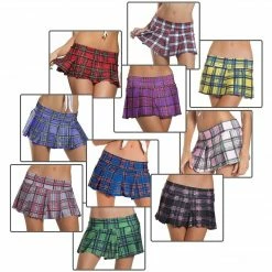 Be Wicked! Schoolgirl Plaid Pleated Skirt