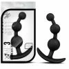 Blush Novelties Rings, Beads, Plugs, & Kegel (Ben Wa Balls) Blush Luxe Silicone Be Me 3 Anal Beads, 5", Black
