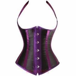 Vacodo Halter Striped Underbust Corset Lingerie