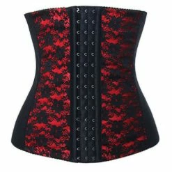 Daisy Corsets Lace Steel Boned Elastic Waist Trainer Lingerie