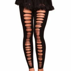 Lovely Day Ripped Front Leggings Hosiery