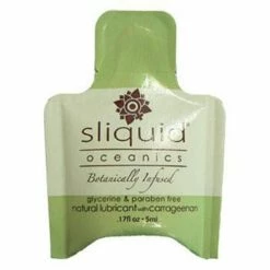 Sliquid Organics- Oceanics- Travel Size Foil Lubricants, Arousal Creams, Desensitizers, & Balms