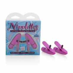 California Exotics Nipplettes Vibrating Clamps, Pink