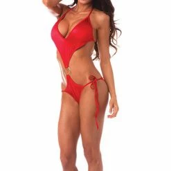 Bodyzone Apparel V Front One Piece O Ring Monokini Dresses, Rompers, & One Pieces